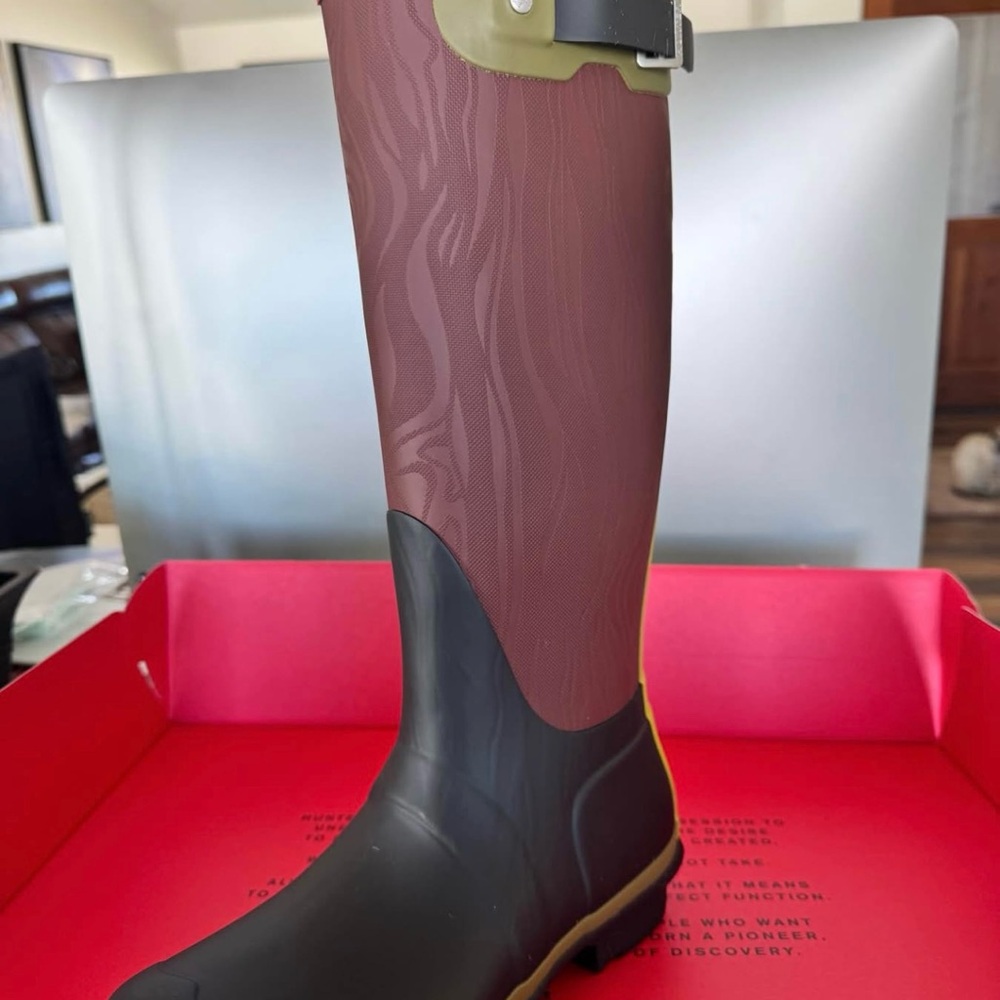 Hunter Erosion Texture Patchwork Boots